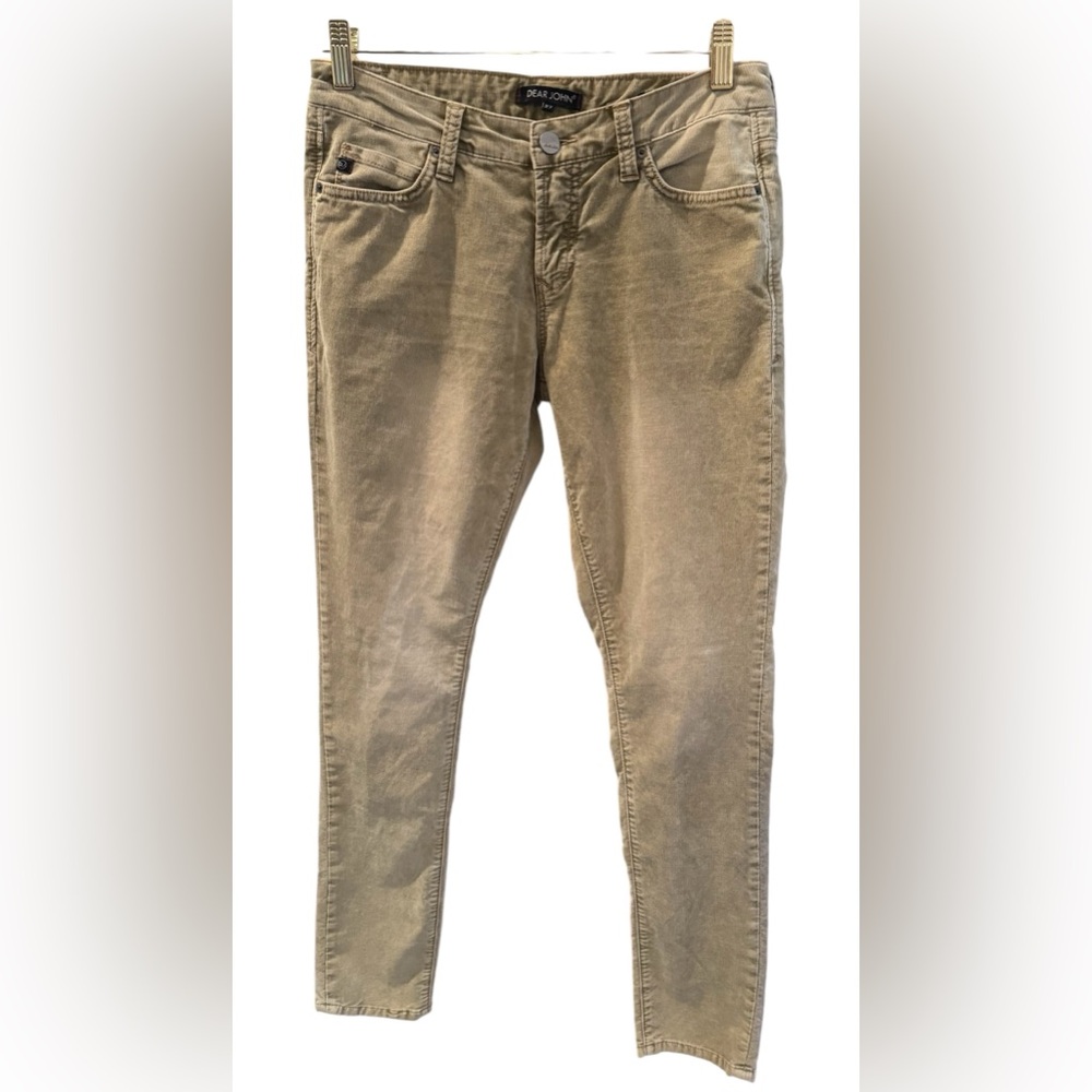 Dear John Gisele skinny micro corduroy jeans, size 27, like new, color: biscotti - Picture 2 of 6